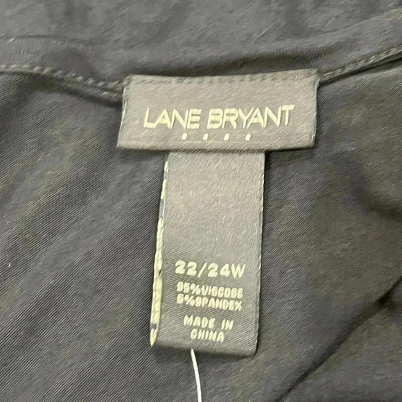 NWT Lane Bryant plus size long Sleeve visco’s/spandex blend Ruffle detailing - Picture 7 of 8